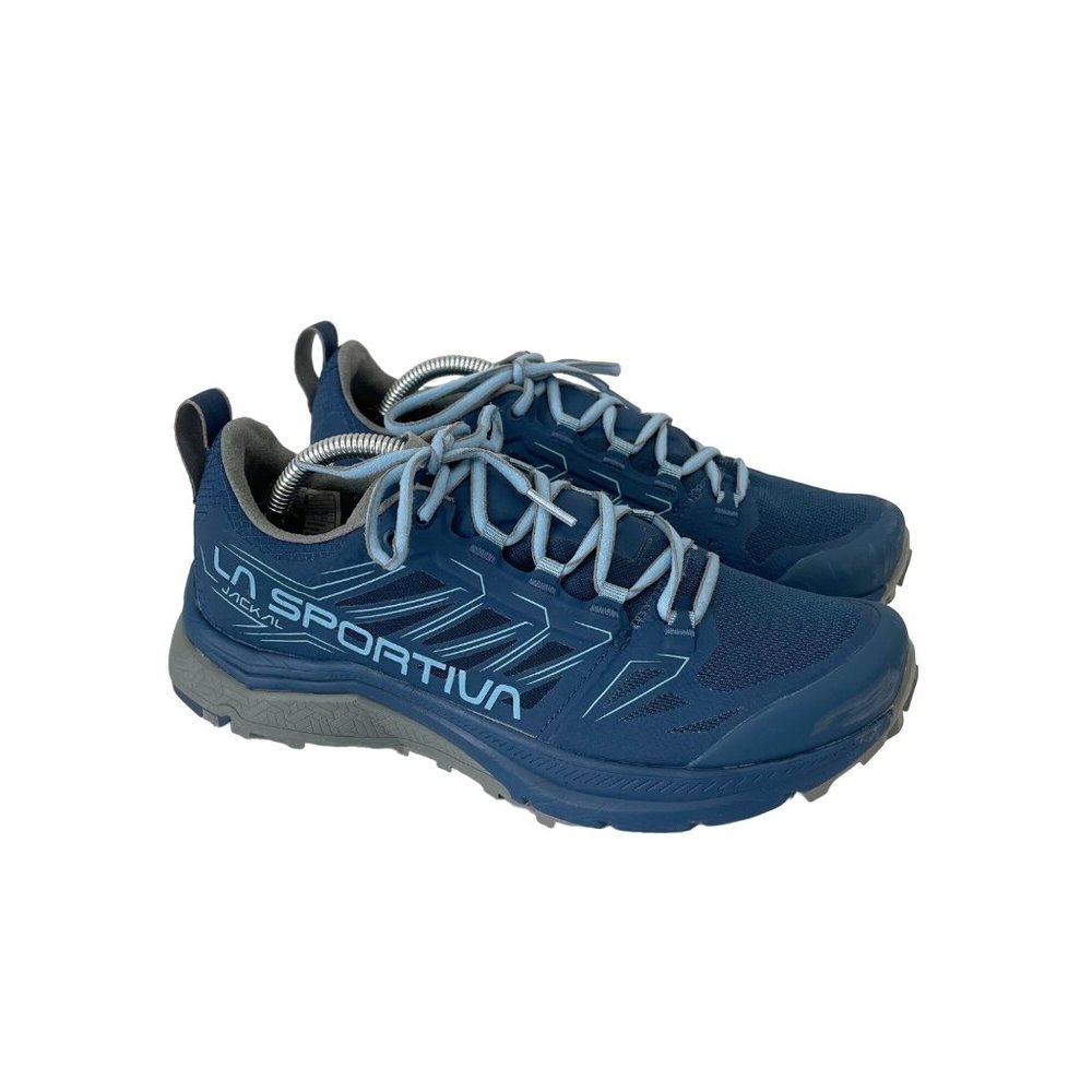 La Sportiva Jackal Blue Trail Running Sneakers Shoes Womens size 8 NO INSOLES